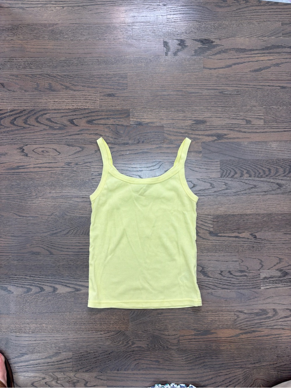 JCrew butter yellow tank
